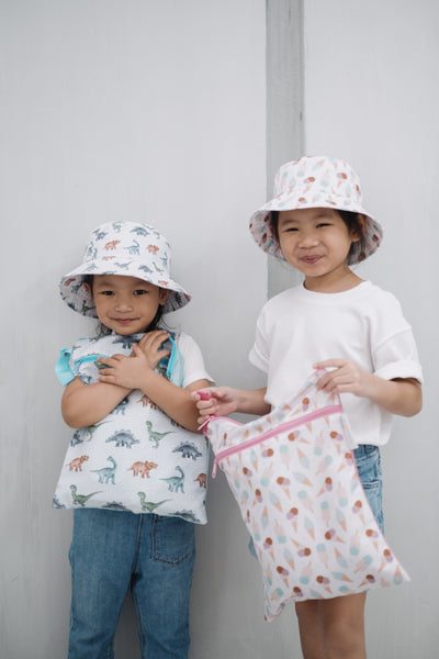 Sweet Scoops Set (Reversible Hat + Wet Bag) - Cradle & Suckle