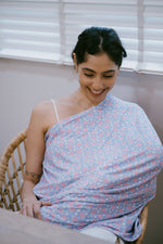 STRAWBERRY DAISY (Bamboo Multi-Purpose Nursing Cover)