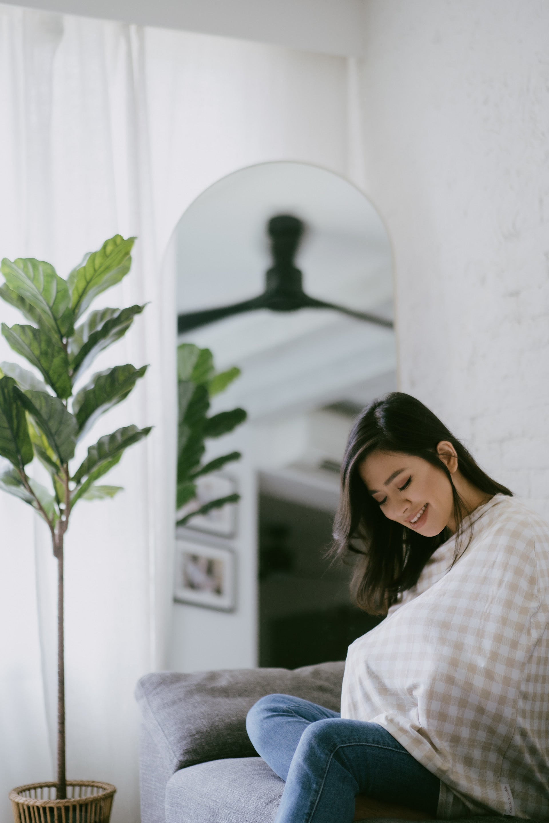 Gingham Oat Cover (Bamboo Blends)