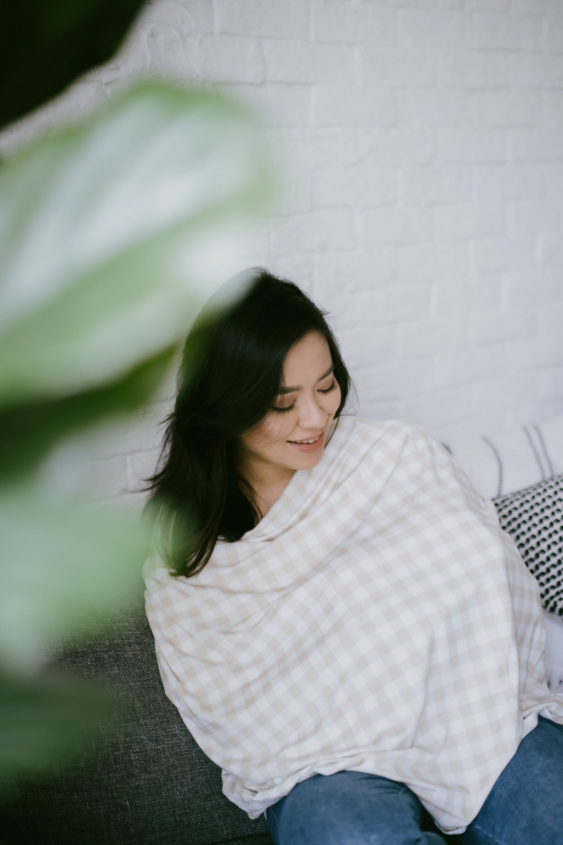 Gingham Oat Cover (Bamboo Blends)